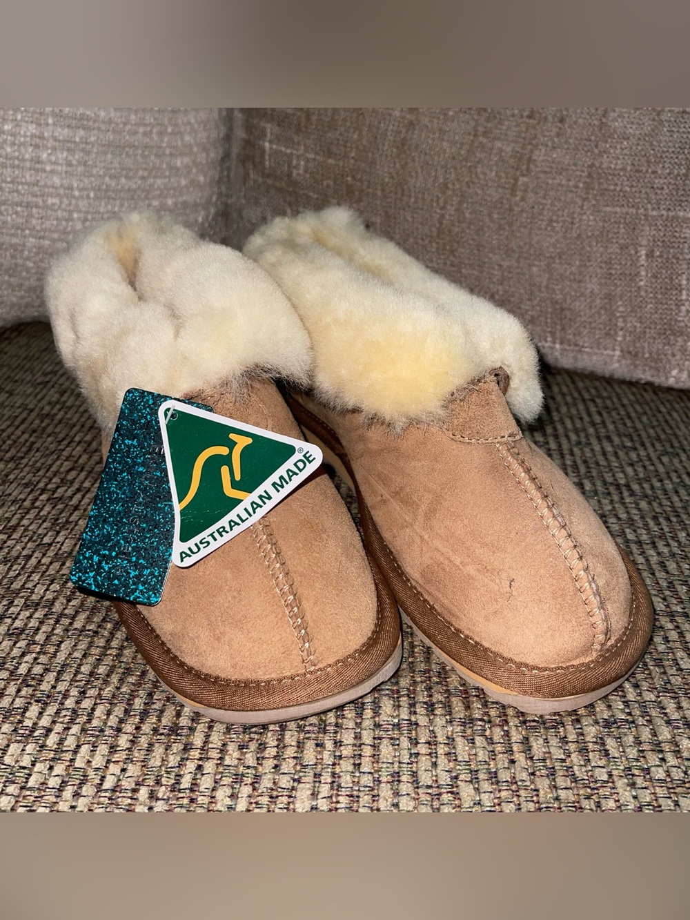 Emu Women's Sheepskin-Lined Suede Moccasins - Beige